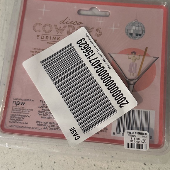 NWT Disco Cowboy Drink Marker Set - Picture 6 of 9